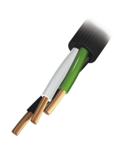 RQ38/100M-INDIANA-Cable Eléctrico de Uso Rudo 3 Hilos Calibre 12 AWG, Hasta 600 V. Rollo de 100 m.