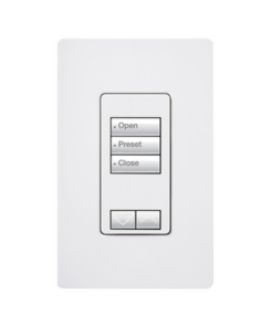 RRD-W3BRL-WH - RRDW3BRLWH-LUTRON ELECTRONICS-Teclado seetouch 3 botones, 2 botones subir/bajar, programe escenas diferentes en cada botón. - Relematic.mx - RRDW3BRLWH-p