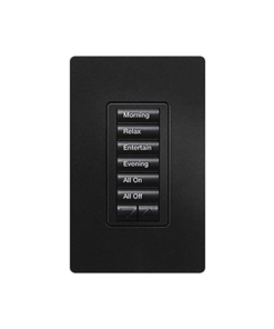 RRD-W6BRL-MN - RRDW6BRLMN-LUTRON ELECTRONICS-TEC SEETOUCH 6 BOT SUBE/BAJA CLR NEGRO NIGTH - Relematic.mx - RRDW6BRLMN-p