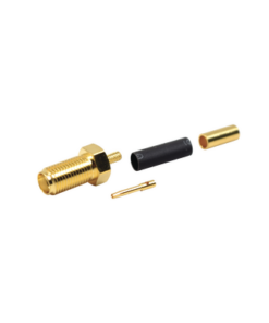 RSA-3050-1B-RF INDUSTRIES,LTD-Conector SMA Hembra de Anillo Plegable para Cables RG-174/U, 8216, Oro/ Oro/ Teflón.