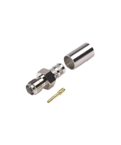 RSA-3050-X-RF INDUSTRIES,LTD-Conector SMA Hembra de Anillo Plegable para Cables RG-8/X, LMR-240, 9258, Niquel/Oro/Teflón.