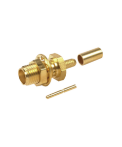RSA-3252-1B - RSA-3252-1B-RF INDUSTRIES,LTD-Conector SMA Hembra para Chasis en D Plano, Anillo Plegable para cable RG-174/U, Oro/ Oro/ Teflón. - Relematic.mx - RSA32521B-p