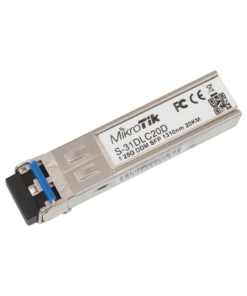 S-31DLC20D - S-31DLC20D-MIKROTIK-Transceptor MiniGbic SFP 1.25G LC Duplex para fibra Mono Modo 20 KM - Relematic.mx - S31DLC20D-p