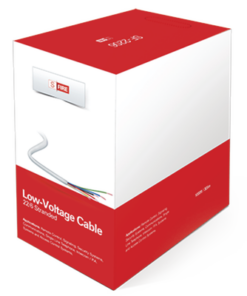SF2206/500-SFIRE-Cable de Cobre Industrial, 6 conductores calibre 22 de color blanco, para aplicaciones de alarmas / Control de acceso / Automatización / Intercoms y TV porteros, Bobina de 152.5 Metros.