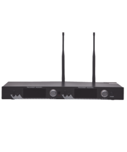 SF-521UH-EPCOM PROAUDIO-Kit de Microfonía inalámbrico | 2 Micrófonos de mano | Receptor UHF | Pantalla LCD | 200 Canales | Gran cobertura