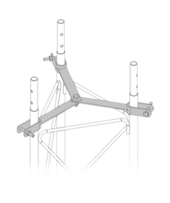 SJB-45 - SJB-45-SYSCOM TOWERS-Brida para sujeción de retenida compatible con tramos STZ45, Galvanizado electrolítico. - Relematic.mx - SJB30-p