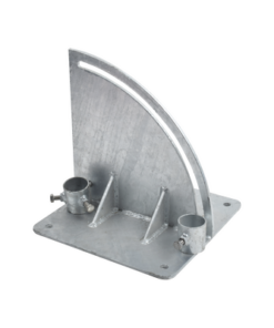 SLM-BA-3G-SYSCOM TOWERS-Base para Mástil con Ajuste de Ángulo. Diámetros de Mastil: 1" a 1-3/4" 