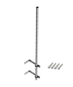 SMR-P2 - SMR-P2-SYSCOM TOWERS-Mástil de 3 m de 1-1/2" diámetro ced. 30 con Herrajes para Sujeción a Pared. - Relematic.mx - SMRP2-p
