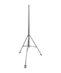 SM-TR1.5-SYSCOM TOWERS-Mástil de 2" x 1.5 metros con Tripie para Instalación en losa. Acero Galvanizado en Caliente.