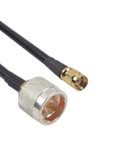 SN-240-SMAI-60-EPCOM INDUSTRIAL-Cable LMR-240 de 60 cm con conectores N Macho y SMA Macho Inverso.