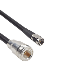 SNH-240UF-SMA-60-EPCOM INDUSTRIAL-Cable LMR-240UF (Ultra Flex) de 60 cm con conectores N Hembra y SMA Macho.