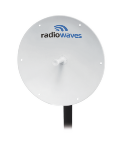 SPD3-5WNS-RADIOWAVES-Antena Direccional, Dimensiones (3 ft), Ganancia 33 dBi, 4.9 - 6 GHz, 2 Conectores N-hembra, Incluye montaje.