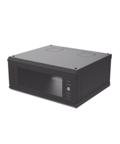 SR-1904-GFP - SR-1904-GFP-LINKEDPRO BY EPCOM-Gabinete de Montaje en Pared, Con Puerta de Cristal, Cuerpo Fijo con Rack, de 19in, 4UR, Color Negro - Relematic.mx - SR1904GFP-p