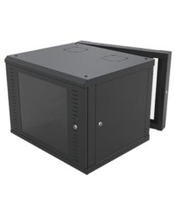 SR-1909-GAP-V4-LINKEDPRO BY EPCOM-Gabinete Abatible de Pared (Con Marco Trasero) con Rack 19" de 9 Unidades. Ventana de Cristal Templado.