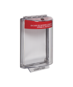 STI-13020FR-ES - STI-13020FR-ES-STI-Cubierta Universal Transparente con Sirena, Texto de Incendio en Español - Relematic.mx - STI13020FRES-p