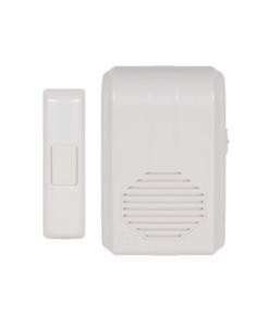 STI-3350-STI-Timbre Inalámbrico Para Puerta Con 10 Tonos, Hasta 150m Linea de Vista, Con Receptor Inalámbrico Incluido, 110Vca 