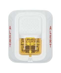 SWL-ALERT-SYSTEM SENSOR-Lámpara Estroboscópica Color Blanco, para Notificación de Alerta, Montaje en Pared, Lente Estroboscópico Color Ámbar, Candelas Seleccionables