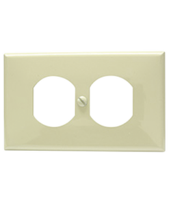 SYS-136600 - SYS-136600-SURTEK-Placa de plástico para contacto dúplex color marfil. - Relematic.mx - SYS136600-p