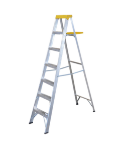 SYS-ET6-SURTEK-Escalera de aluminio tipo tijera de 6 peldaños  2.13 metros