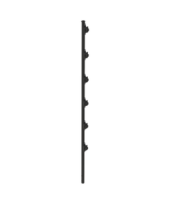 SYS-POST-10B - SYS-POST-10B-EPCOM INDUSTRIAL-Poste con 6 Aisladores de PASO  para Cerca Electrificada. Tubo Galva. de 1.4m, cal. 18 de 1" Diam. + Pintura Negra. - Relematic.mx - SYSPOST10B-p