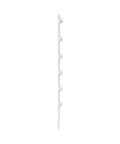 SYS-POST-10W-EPCOM INDUSTRIAL-Poste con 6 Aisladores de PASO  para Cerca Electrificada. Tubo Galva. de 1.4m, cal. 18 de 1" Diam. + Pintura Blanca.