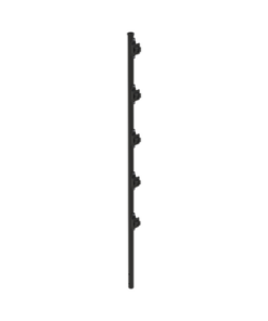 SYS-POST-3B - SYS-POST-3B-EPCOM INDUSTRIAL-Poste con 5 Aisladores de PASO  para Cerca Electrificada. Tubo Galvanizado de 1.2m, cal. 18 de 1" Diam. + Pintura Negra Aplicación en Polvo. - Relematic.mx - SYSPOST3B-p