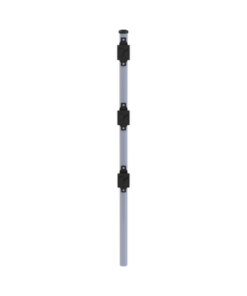 SYS-POST-7-EPCOM INDUSTRIAL-Poste de Paso de 0.75m para Cerca Electrificada. Tubo Galvanizado cal. 18 de 1"Diam. con Tapón y 3 Aisladores Instalados.