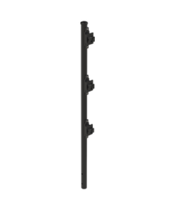 SYS-POST-7B-EPCOM INDUSTRIAL-Poste de Paso Negro de 0.75m para Cerca Electrificada. Tubo Galvanizado cal. 18 de 1"Diam. con Tapón y 3 Aisladores Instalados.