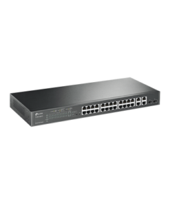 T1500-28PCT - T1500-28PCT-TP-LINK-Smart Switch PoE+ administrable Capa 2, 24 puertos 10/100 Mbps, 4 puertos 10/100/1000 Mbps + 2 puertos SFP combo, 192 W - Relematic.mx - T150028PCT-p