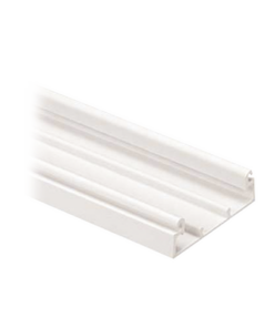 T45BIW8-PANDUIT-Base para canaleta T-45, de PVC rígido, con orificios perforados para montaje, 60.3 x 18.5 x 2400 mm, Color Blanco Mate
