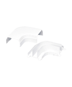 T45RAIW-PANDUIT-Curva de radio controlado, para uso con canaleta T45, Material PVC Rígido, Color Blanco Mate