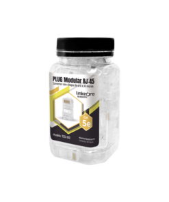 TC5-100-LINKEDPRO BY EPCOM-Bote con 100 Piezas de Plug Modular RJ45 Cat5e sin Blindaje, Chapado de Oro a 30 Micras para Durabilidad Extrema