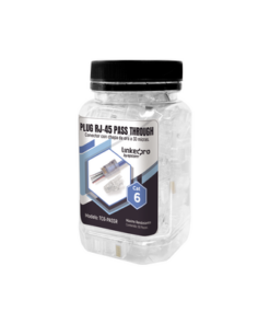 TC6-PASSR - TC6-PASSR-LINKEDPRO BY EPCOM-Bote con 50 Plugs Pass through RJ45 Cat6 sin blindaje, con alivio de tensión incluido, chapado de oro a 30 micras para durabilidad extrema - Relematic.mx - TC6PASSR-p