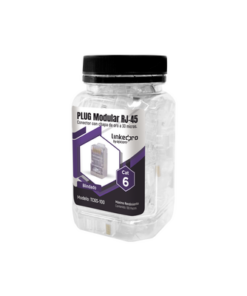 TC6S-100 - TC6S-100-LINKEDPRO BY EPCOM-Bote con 100 Piezas de Plug Modular RJ45 Cat6 blindado, chapado de oro a 30 micras para durabilidad extrema SIN PIN DE TIERRA - Relematic.mx - TC6S100-p