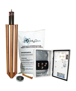 TG-100K - TG-100K-TOTAL GROUND-Kit de puesta a tierra de 100 Amperes con Electrodo, Filtro, Acoplador y Compuesto H2Ohm. - Relematic.mx - TG100K-p