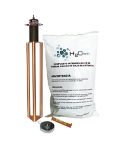 TG-45AB - TG-45AB-TOTAL GROUND-Electrodo para corriente máxima de 45 Amp. con Filtro y Compuesto H2Ohm. - Relematic.mx - TG45AB-p