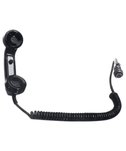 TG-4AAR-Syscom-Auricular Tipo Telefónico para Radios de Locomotora, Botón PTT de uso Rudo, Cable Espiral y Conector AAR