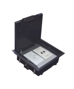 TH-CP-2M - TH-CP-2M-THORSMAN-Caja de piso para dos módulos universales (Socket M2), para alimentación eléctrica y redes de datos (11000-33401) No incluye faceplates   - Relematic.mx - THCP2M-p