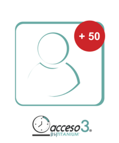 TITANIUM50EMP - TITANIUM50EMP-AccessPRO-[BAJO PEDIDO] Expansión de 50 Empleados adicionales para Software Acceso3 - TITANIUM / Compatible con NOMINA - Relematic.mx - TITANIUM50EMP-p