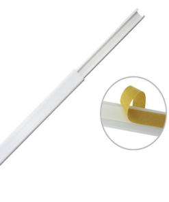 TMK-0812-CC - TMK-0812-CC-THORSMAN-Canaleta color blanco de PVC auto extinguible, de una vía, 12 x 8 mm tramo de 6 pies con cinta adhesiva (5000-21252) - Relematic.mx - TMK0812CC-p