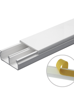 TMK-1735-CC - TMK-1735-CC-THORSMAN-Canaleta en color blanco de PVC auto extinguible, con divisón 35 x 17, tramo de 6 pies, con cinta adhesiva (5301-21252) - Relematic.mx - TMK1735CC-p