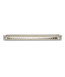 TM-PNLZ-24 - TM-PNLZ-24-SIEMON-Patch Panel TERA-MAX Blindado de 24 Puertos, Modular, Plano, Compatible con solución TERA o Z-MAX ™, Color Metalico, 1UR - Relematic.mx - TMPNLZ24-p