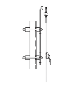 TRY-ST-LV-150-Trylon-Línea de Vida hasta 45.7 Metros (150 pies). Compatible con línea Super Titan. Carro de Seg. NO INCLUIDO.