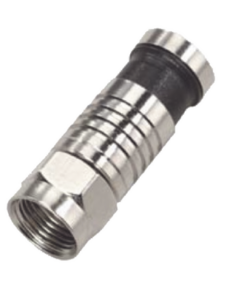 TT-CON-509-RG6 - TT-CON-509-RG6-EPCOM TITANIUM-Conector F Macho de Compresión para cable RG-6, Cuerpo de Bronce Niquelado. - Relematic.mx - TTCON509RG6-p