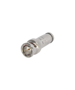 TT-RG-16-EPCOM TITANIUM-Conector BNC Macho en 75 Ohm, de Compresión Axial para Cable Coaxial RG-59/U, Níquel/ Oro/ Politetrafluoroetileno.