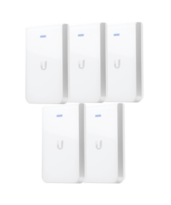UAP-AC-IW-5-UBIQUITI-5 Access Point UniFI doble banda, cobertura 180°, MIMO 2x2 de pared para habitaciones de hotel.