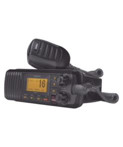 UM-385BK-UNIDEN-Radio Móvil Marino VHF, color negro, 25 W de potencia, sumergible IPX4, rango de frecuencia.: Tx: 156.025-157.425 MHz, Rx: 156.050-163.275 MHz. incluye micrófono y cable de alimentación