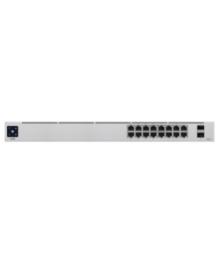 USW-16-POE - USW-16-POE-UBIQUITI NETWORKS-UniFi Switch USW-16-POE Gen2, Capa 2 de 16 puertos (8 puertos PoE 802.3af/at + 8 puertos Gigabit) + 2 puertos 1G SFP, 42W, pantalla informativa - Relematic.mx - USW16POE-p