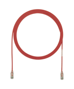 UTP28SP12RD-PANDUIT-Cable de Parcheo TX6, UTP Cat6, Diámetro Reducido (28AWG), Color Rojo, 12ft 