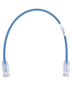 UTP28SP1BU-PANDUIT-Cable de Parcheo TX6, UTP Cat6, Diámetro Reducido (28AWG), Color Azul, 0.3 Metros (1 Pie)